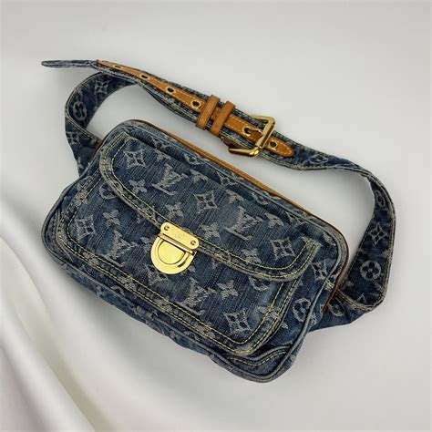 louis vuitton wasit bag|Louis Vuitton denim bum bag.